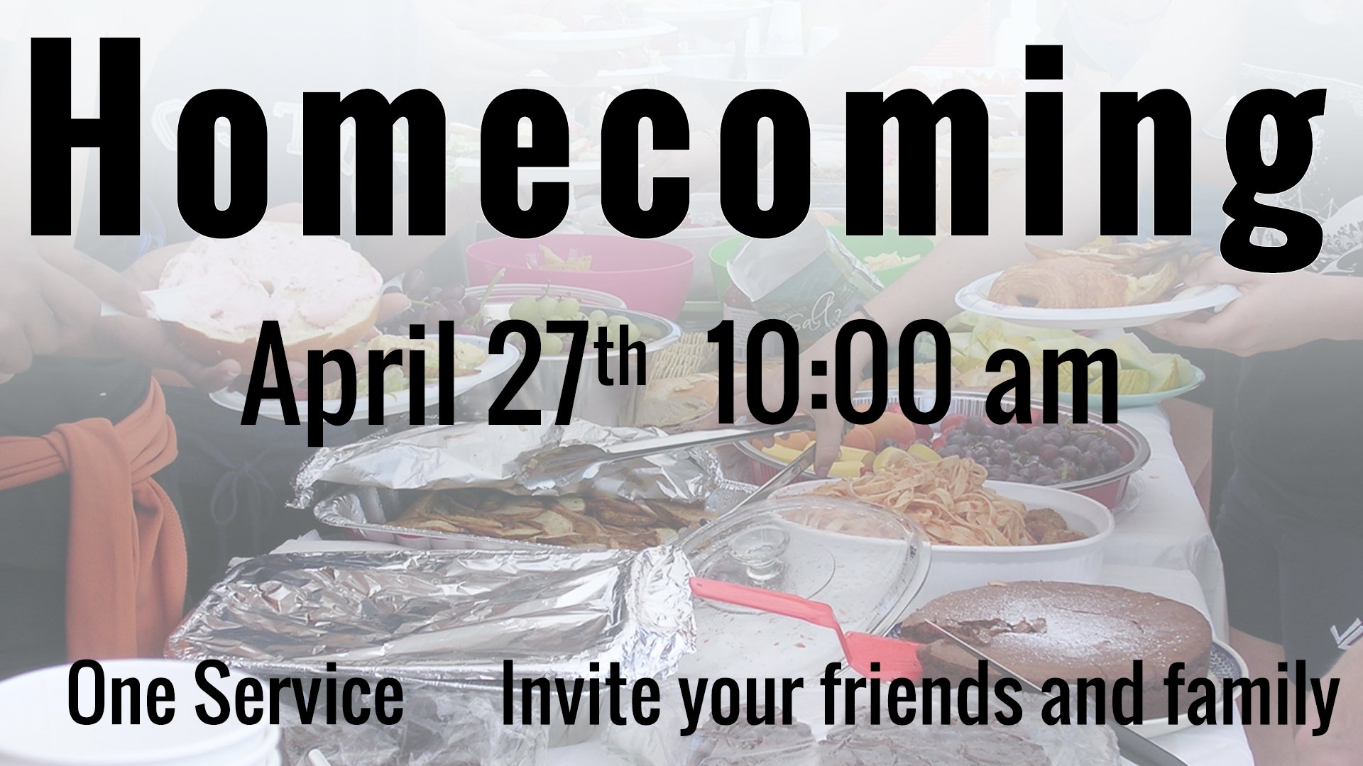 April 27 2014 Homecoming at Calvary