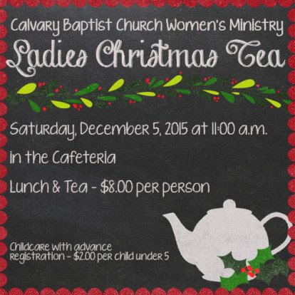 Christmas Tea 2015 FB