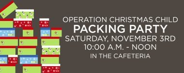 Operation Christmas Child Packing Party